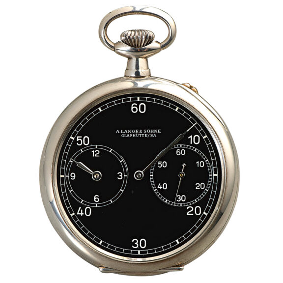 German silver deck watch with regulator dial Circa 1950