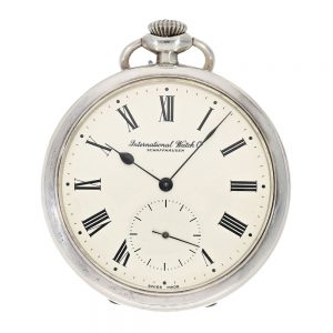 Swiss silver open faced lever pocket watch Circa 1930