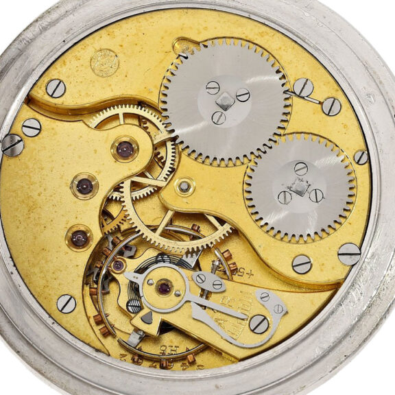 Swiss silver open faced lepine pocket watch Circa 1928 Swiss silver open faced lepine pocket watch Circa 1928