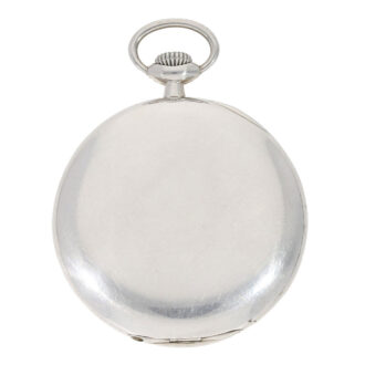 Swiss silver open faced lepine pocket watch Circa 1928