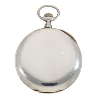 Swiss silver open faced watch with chatelaine Circa 1913