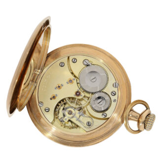 Decorative Swiss gold Omega Lepine watch Circa 1915
