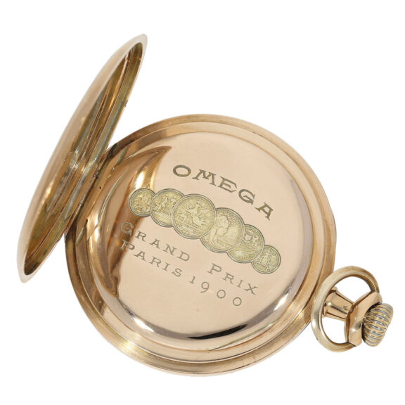 Decorative Swiss gold Omega Lepine watch Circa 1915 Decorative Swiss gold Omega Lepine watch Circa 1915