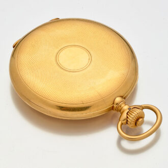 German 18 carat gold pocket watch in quality 1A Circa 1910