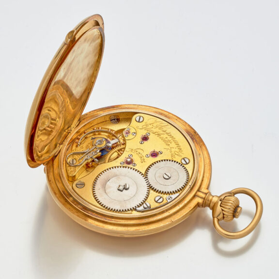 German 18 carat gold pocket watch in quality 1A Circa 1910 German 18 carat gold pocket watch in quality 1A Circa 1910