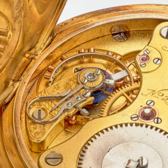 German 18 carat gold pocket watch in quality 1A Circa 1910