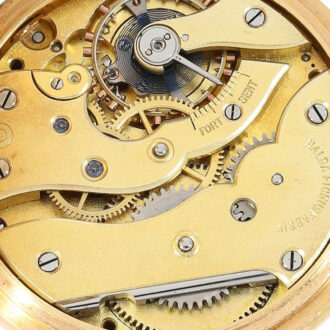 Swedish pink gold watch with matching chatelaine Circa 1915