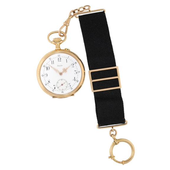 Swedish pink gold watch with matching chatelaine Circa 1915 Swedish pink gold watch with matching chatelaine Circa 1915