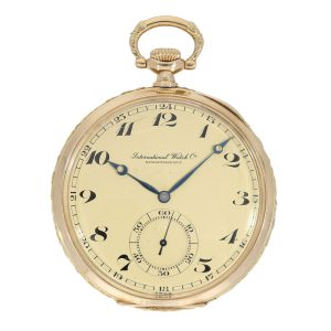 Swiss 14 K gold open faced dress watch Circa 1923