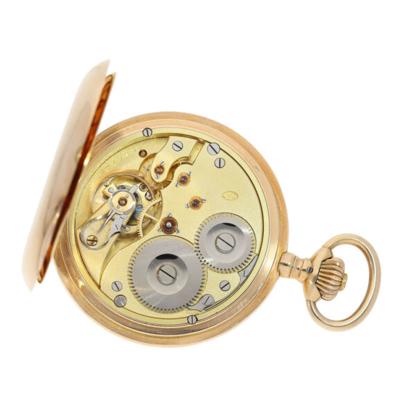 Swiss gold hunting cased lever pocket watch Circa 1903 Swiss gold hunting cased lever pocket watch Circa 1903