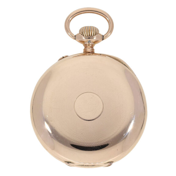 Swiss gold open faced lepine pocket watch Circa 1898 Swiss gold open faced lepine pocket watch Circa 1898