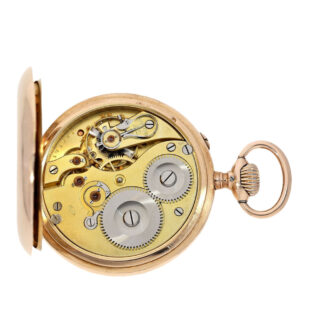 Swiss gold open faced lepine pocket watch Circa 1898 Swiss gold open faced lepine pocket watch Circa 1898
