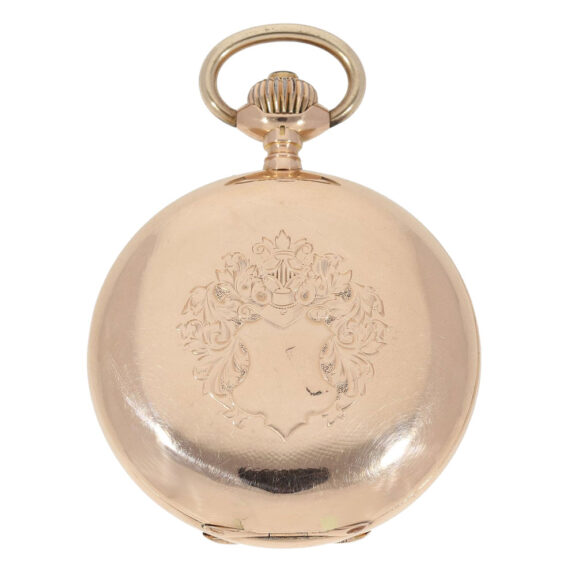 Classic Swiss gold hunting cased pocket watch Circa 1894 Classic Swiss gold hunting cased pocket watch Circa 1894