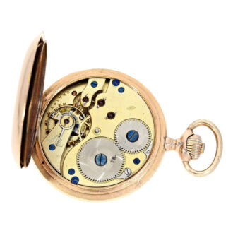 Classic Swiss gold hunting cased pocket watch Circa 1894