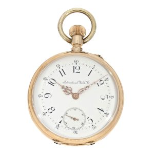 Swiss gold open faced keywind pocket watch Circa 1888