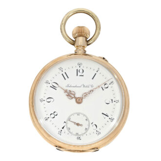Swiss gold open faced keywind pocket watch Circa 1888