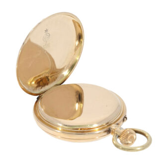 Swiss gold open faced keywind pocket watch Circa 1888