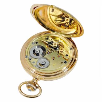 Swiss pocket watch in a heavy 18k pink gold case Circa 1902