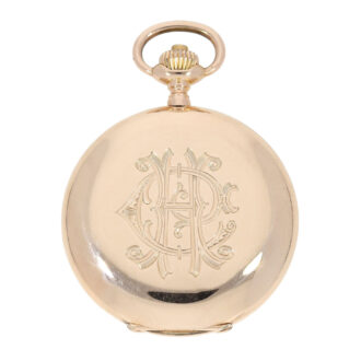 Swiss 14k gold IWC hunting cased pocket watch Circa 1907