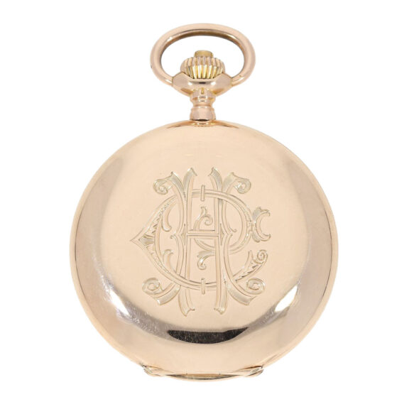 Swiss 14k gold IWC hunting cased pocket watch Circa 1907 Swiss 14k gold IWC hunting cased pocket watch Circa 1907