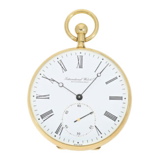 Swiss gold open faced keywind pocket watch Circa 1979