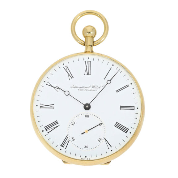 Swiss gold open faced keywind pocket watch Circa 1979 Swiss gold open faced keywind pocket watch Circa 1979