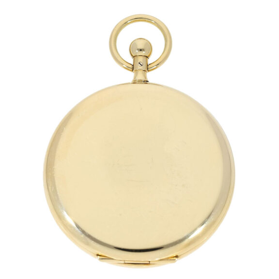 Swiss gold open faced keywind pocket watch Circa 1979 Swiss gold open faced keywind pocket watch Circa 1979