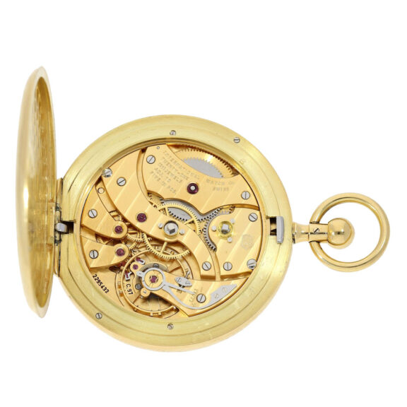Swiss gold open faced keywind pocket watch Circa 1979 Swiss gold open faced keywind pocket watch Circa 1979