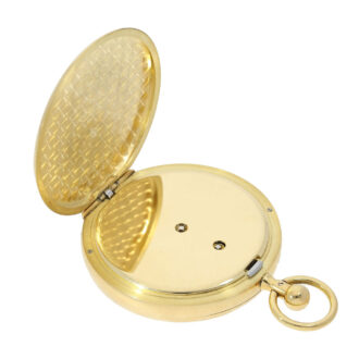 Swiss gold open faced keywind pocket watch Circa 1979 Swiss gold open faced keywind pocket watch Circa 1979