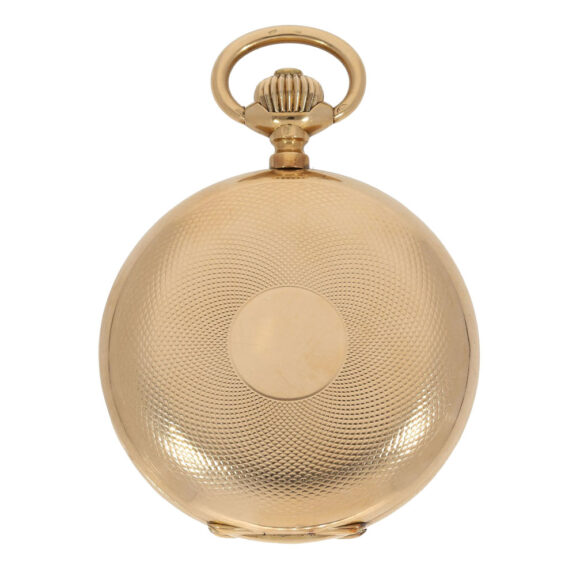 Swiss 14k gold IWC hunting cased pocket watch Circa 1900 Swiss 14k gold IWC hunting cased pocket watch Circa 1900