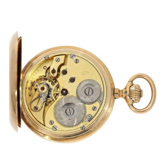 Swiss 14k gold IWC hunting cased pocket watch Circa 1900