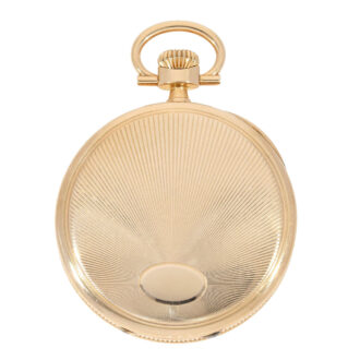 Swiss 14k gold Lepine open faced pocket watch Circa 1915