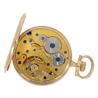 Swiss 14k gold Lepine open faced pocket watch Circa 1915