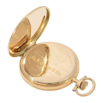 Swiss 14k gold Lepine open faced pocket watch Circa 1915
