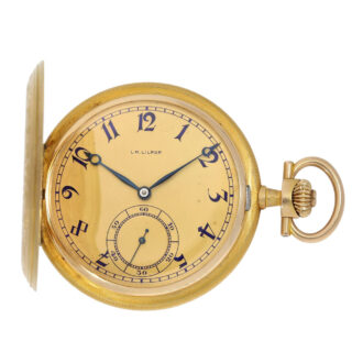 Swiss gold "Art Nouveau" lever pocket watch Circa 1915