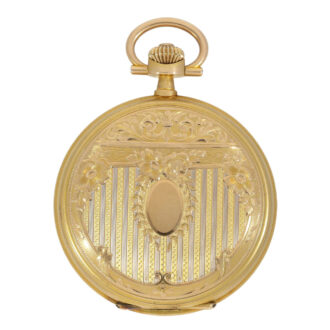 Swiss gold "Art Nouveau" lever pocket watch Circa 1915
