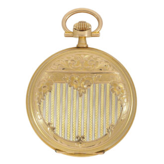 Swiss gold "Art Nouveau" lever pocket watch Circa 1915