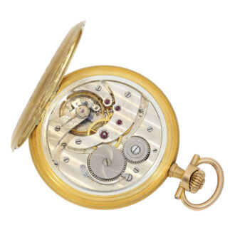Swiss gold "Art Nouveau" lever pocket watch Circa 1915