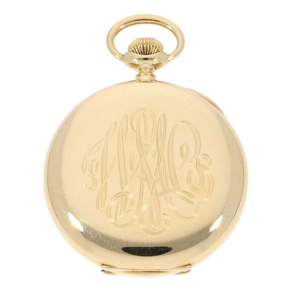Swiss 18 carat gold open faced pocket watch Circa 1915 Swiss 18 carat gold open faced pocket watch Circa 1915