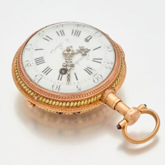 French multi-colour gold quarter repeating watch Circa 1775