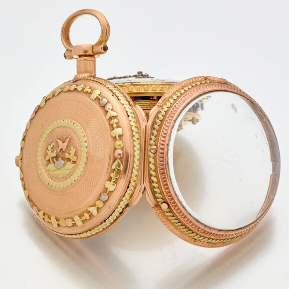 French multi-colour gold quarter repeating watch Circa 1775 French multi-colour gold quarter repeating watch Circa 1775