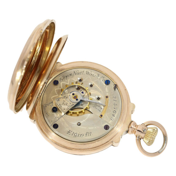 American gold watch with "True-Box-Hinged-Case" Circa 1886 American gold watch with "True-Box-Hinged-Case" Circa 1886