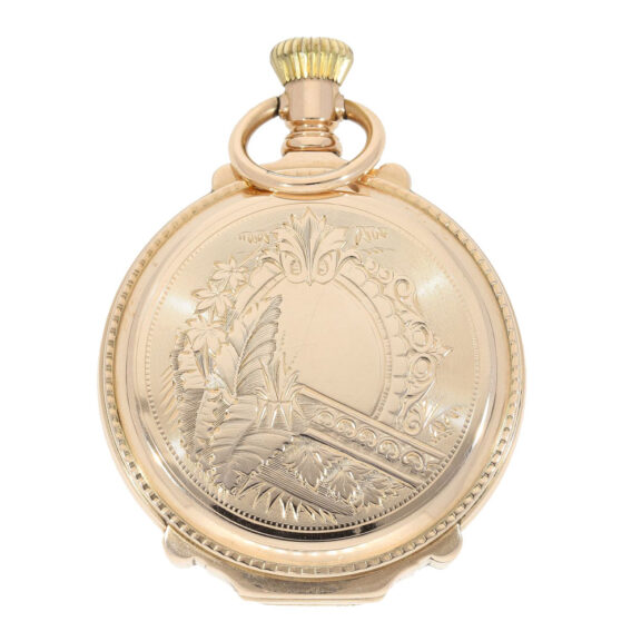 American gold watch with "True-Box-Hinged-Case" Circa 1886 American gold watch with "True-Box-Hinged-Case" Circa 1886