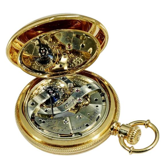Swiss heavy gold watch for the American market Circa 1880 Swiss heavy gold watch for the American market Circa 1880