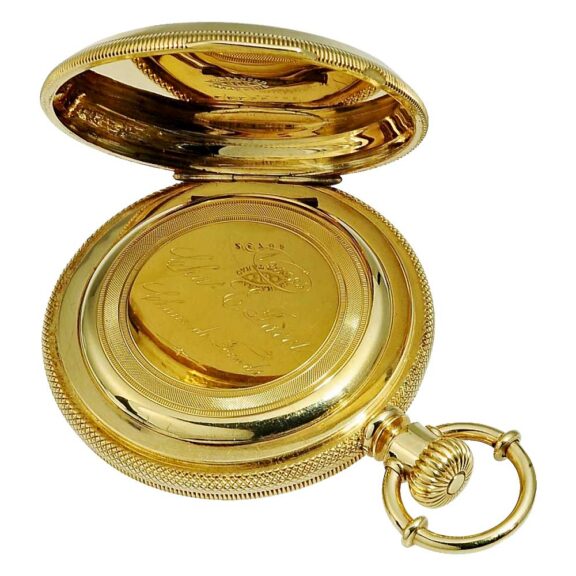Swiss heavy gold watch for the American market Circa 1880 Swiss heavy gold watch for the American market Circa 1880
