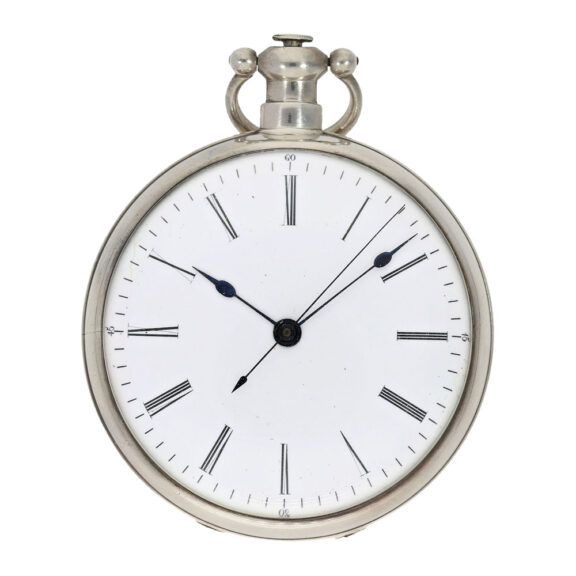 Swiss silver duplex watch for the Chinese market Circa 1840