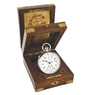 Swiss deck chronometer with two times 30 second revolutions Circa 1940