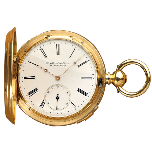 Swiss rare watch with cover winding mechanism Circa 1880 Swiss rare watch with cover winding mechanism Circa 1880