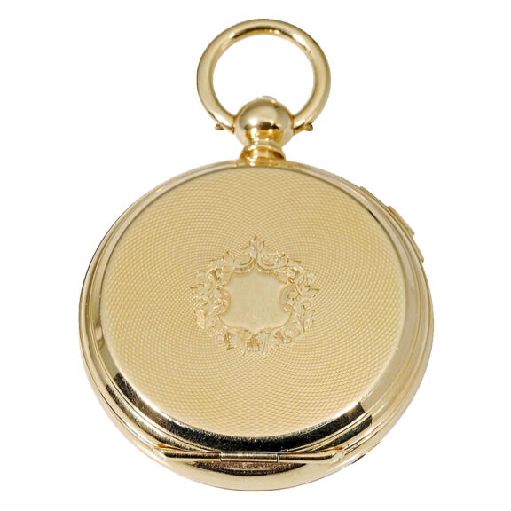 Swiss rare watch with cover winding mechanism Circa 1880 Swiss rare watch with cover winding mechanism Circa 1880