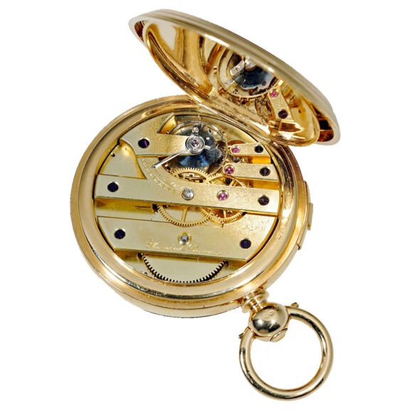Swiss rare watch with cover winding mechanism Circa 1880 Swiss rare watch with cover winding mechanism Circa 1880